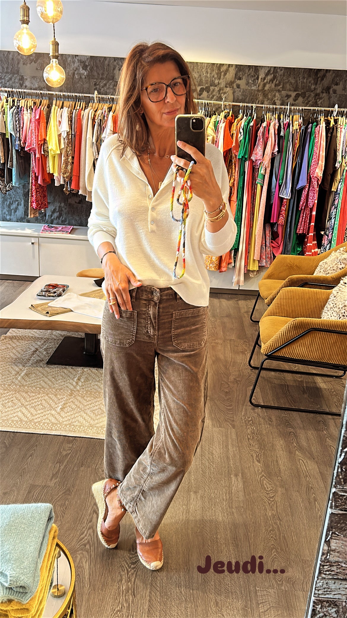 Pantalon velours FIVE